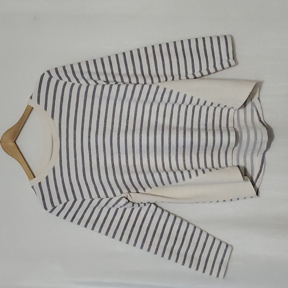 Per Se Stripped Long Sleeve Sweater Size XL